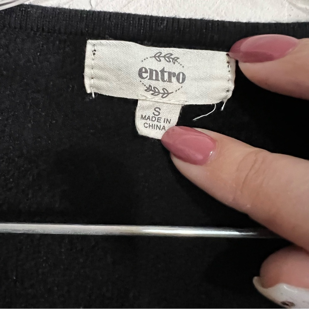 Entro Leopard Print Color Block V-Neck Wrap Sweat… - image 4